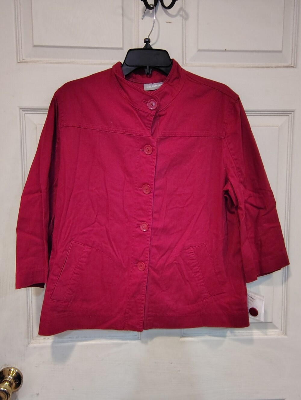 NWT Croft & Barrow Misses Size M Red Jacket